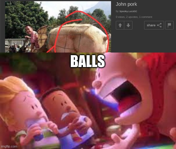 BALLS | image tagged in mr krupp screaming | made w/ Imgflip meme maker