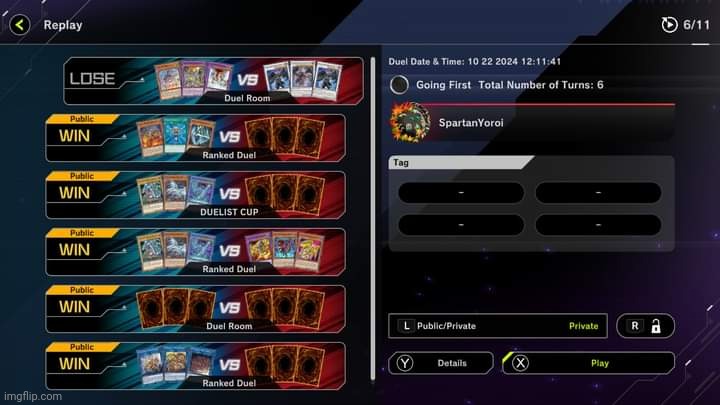 This new MD replay menu looks so good! | image tagged in yugioh,master duel,gaming,video games,nintendo switch,screenshot | made w/ Imgflip meme maker