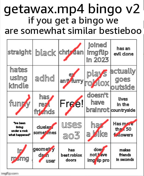 getawax bingo v2.5.txt | image tagged in getawax bingo v2 5 txt | made w/ Imgflip meme maker