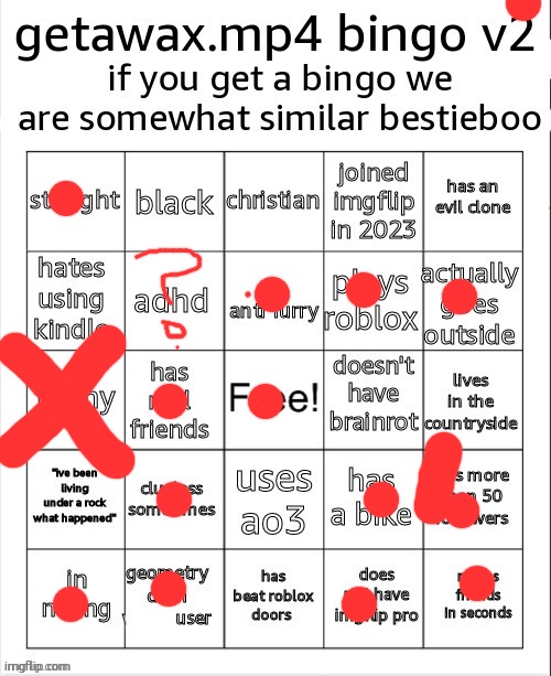 getawax bingo v2.5.txt | image tagged in getawax bingo v2 5 txt | made w/ Imgflip meme maker