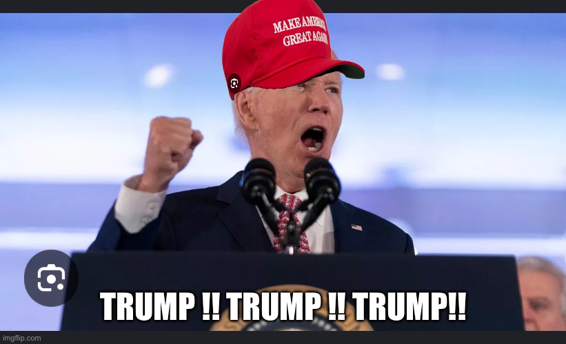 Trump supporter | TRUMP !! TRUMP !! TRUMP!! | image tagged in joe biden | made w/ Imgflip meme maker