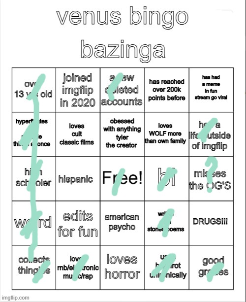 my bingo yay | image tagged in my bingo yay | made w/ Imgflip meme maker