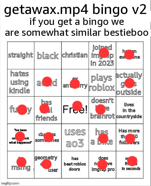 getawax bingo v2.5.txt | image tagged in getawax bingo v2 5 txt | made w/ Imgflip meme maker