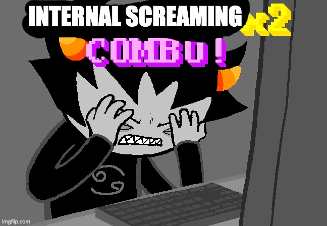 Facepalm x2 combo | INTERNAL SCREAMING | image tagged in facepalm x2 combo | made w/ Imgflip meme maker