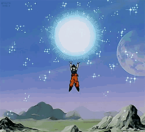 Spirit Bomb Blank Meme Template