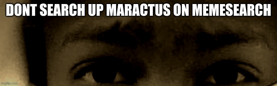 no literally dont im praying on your life but just please dont | DONT SEARCH UP MARACTUS ON MEMESEARCH | image tagged in unnerved stare | made w/ Imgflip meme maker