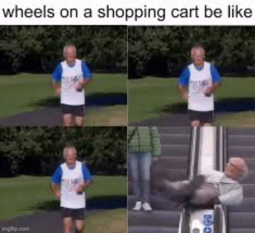 That one wheel is always like “you spin my right around right round like a record player” | image tagged in memes,relatable,funny,shopping,wheels | made w/ Imgflip meme maker