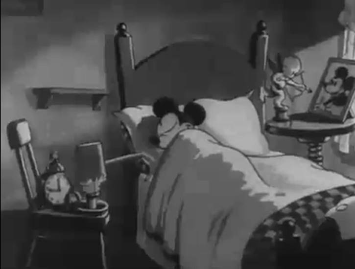 Sleeping mickey mouse Blank Meme Template