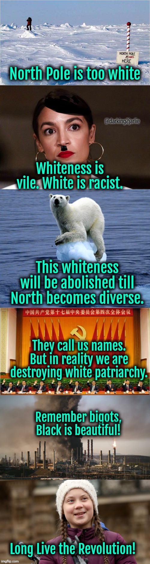 Dismantle the white patriarchy! | image tagged in socialism,climate change,liberal hypocrisy,liberal logic,china,greta thunberg | made w/ Imgflip meme maker