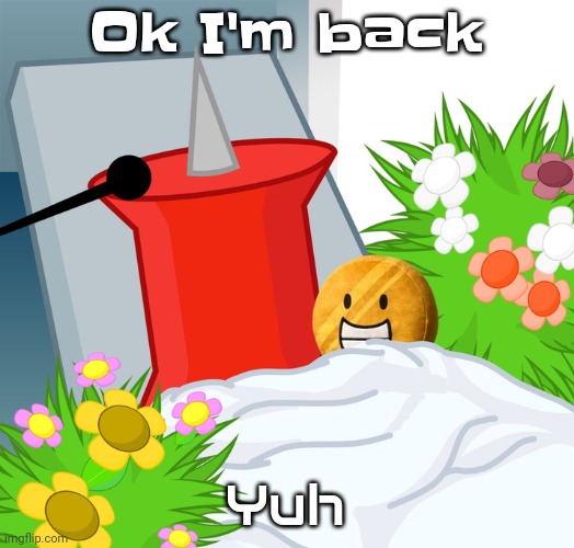 No limbs pin | Ok I'm back; Yuh | image tagged in no limbs pin | made w/ Imgflip meme maker