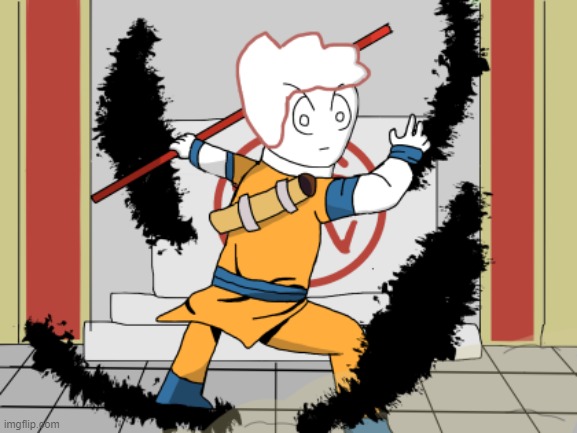 I drew Goku Matt cause I can | made w/ Imgflip meme maker