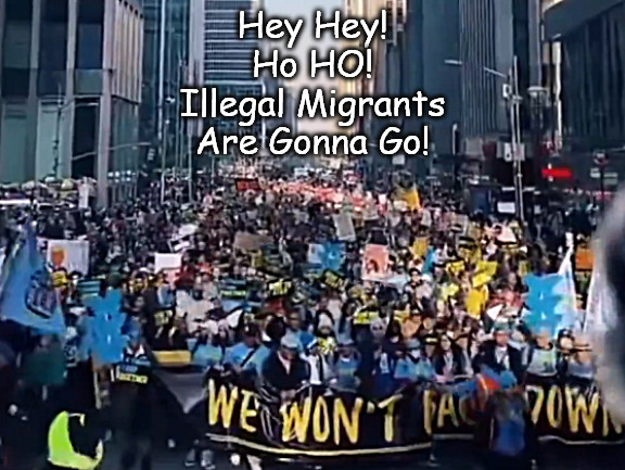 The New York City Illegal Migrant Show! | Hey Hey!
Ho HO!
Illegal Migrants
Are Gonna Go! | image tagged in memes,politics,un migrants,nyc,new york | made w/ Imgflip meme maker