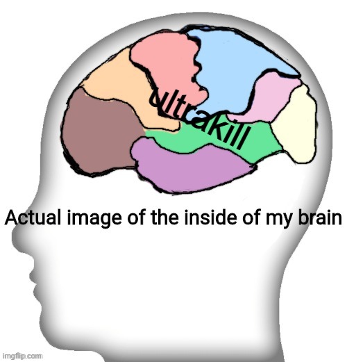 Actual image of the inside of my brain | ultrakill | image tagged in actual image of the inside of my brain | made w/ Imgflip meme maker