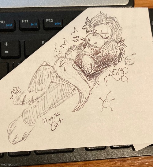 Really fast doodle of my Stardew Valley character made at work | made w/ Imgflip meme maker