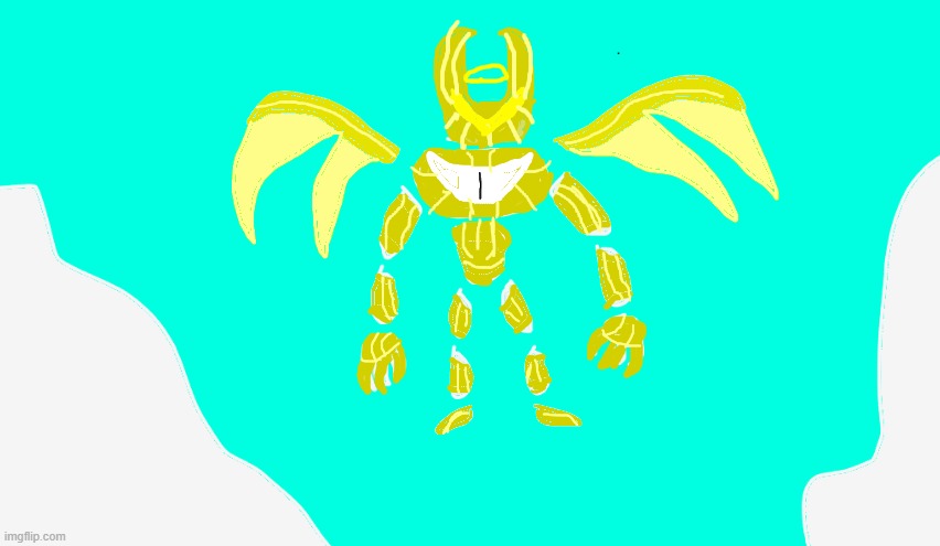 Because why not, heres armored Yuras, what yall think? (also i did decide to make his wing feather things a lighter yellow) | made w/ Imgflip meme maker