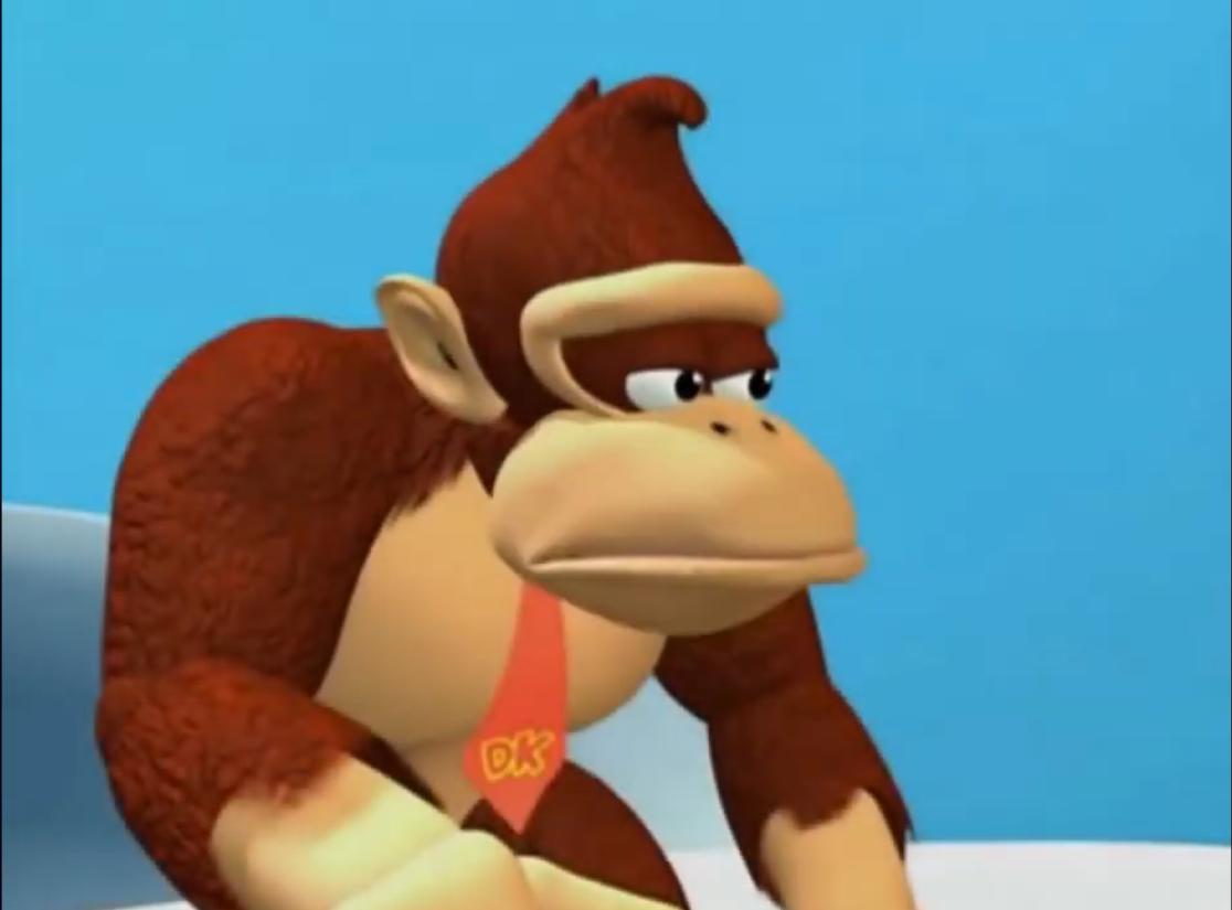 High Quality sad donkey kong Blank Meme Template