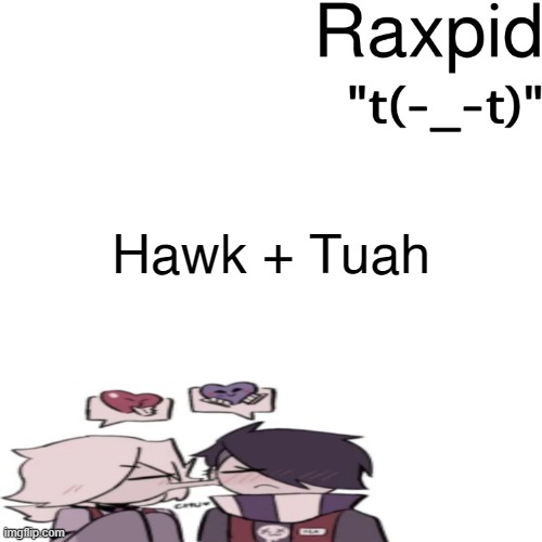 Raxpid | Hawk + Tuah | image tagged in raxpid | made w/ Imgflip meme maker