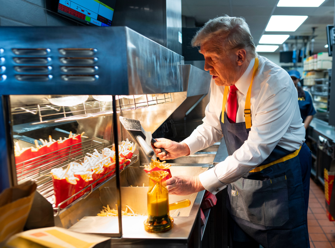 High Quality Trump McDonalds Fries Blank Meme Template