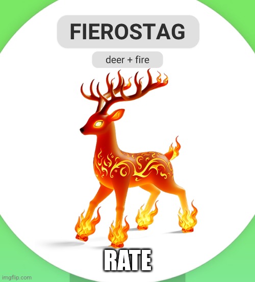 RATE | image tagged in fire,reindeer,animal | made w/ Imgflip meme maker