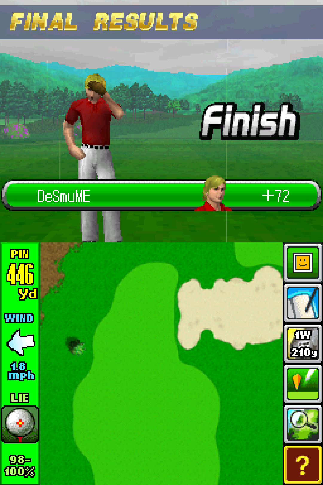 True Swing Golf high score Blank Meme Template