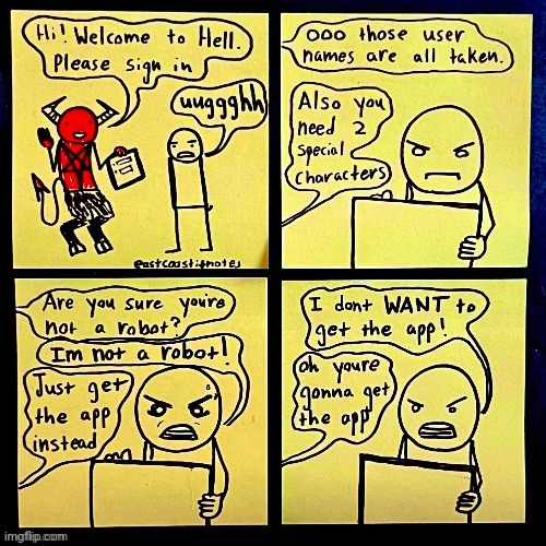 App | image tagged in app,hell,characters,apps,comics,comics/cartoons | made w/ Imgflip meme maker