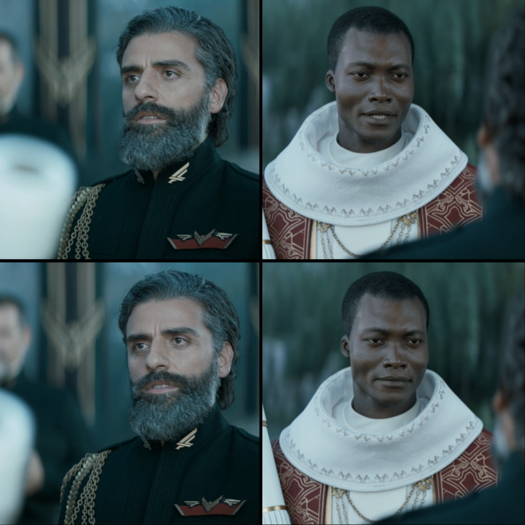 Dune 2021 Leto and Agent of the Change Blank Meme Template