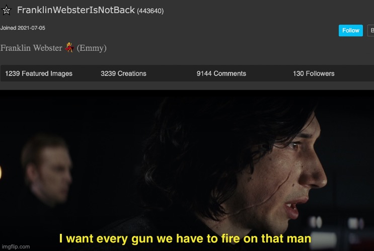 image tagged in i want every gun we have to fire at that man | made w/ Imgflip meme maker