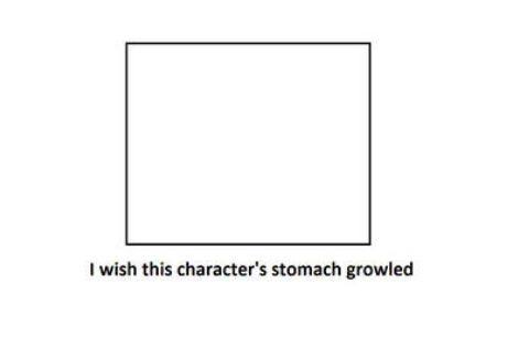 I wish this character's stomach growled Blank Meme Template