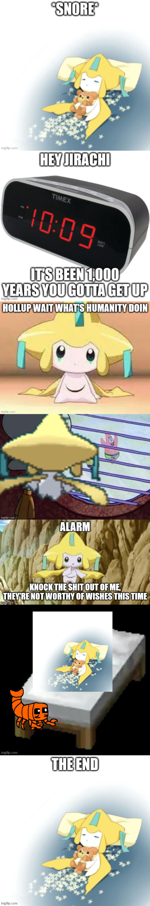 If Jirachi saw r34: | image tagged in they're not worthy of wishes | made w/ Imgflip meme maker