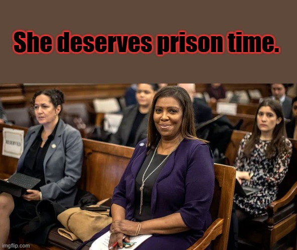 She deserves prison time. | made w/ Imgflip meme maker
