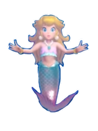 mermaid peach Blank Meme Template