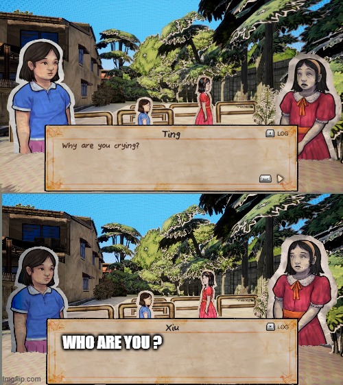 Who are you ? (Paperghost story) | WHO ARE YOU ? | image tagged in paper ghost story,who are you | made w/ Imgflip meme maker