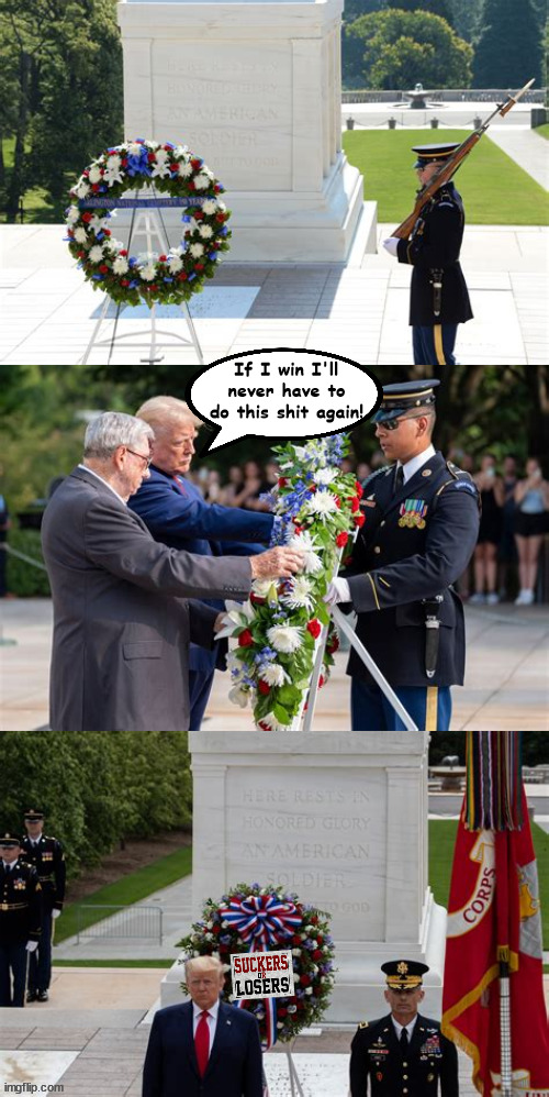 If I win... | If I win I'll never have to do this shit again! | image tagged in sucker and losers,disrepect,draft dodger,5 deferments,bone spurs,maga malitia | made w/ Imgflip meme maker