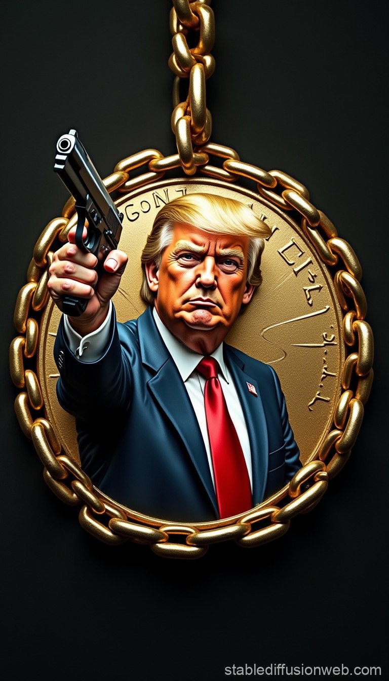 Trump aims gun Blank Meme Template