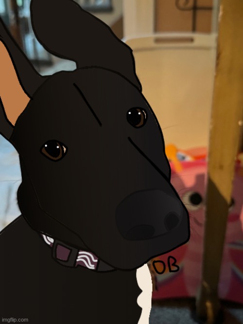 i drew my dog | image tagged in art,animals,dog | made w/ Imgflip meme maker