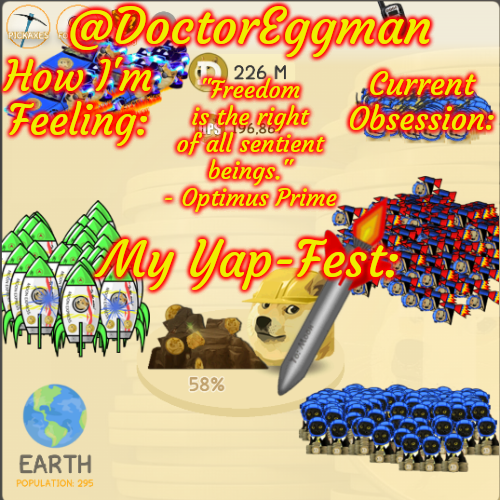 High Quality Dr. Eggman's Dogeminer Announcement Template - Earth Blank Meme Template