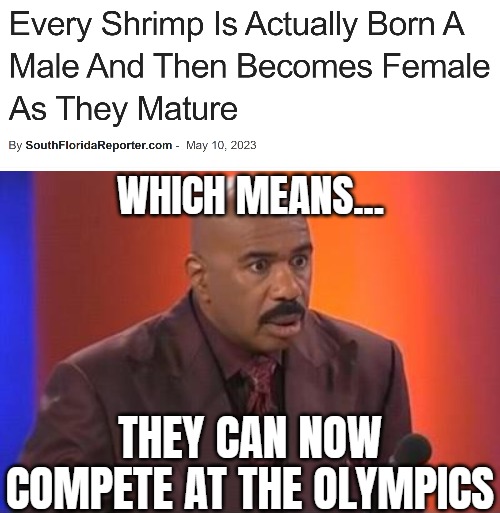 WHICH MEANS... THEY CAN NOW COMPETE AT THE OLYMPICS | image tagged in when you realize,funny,identity politics | made w/ Imgflip meme maker