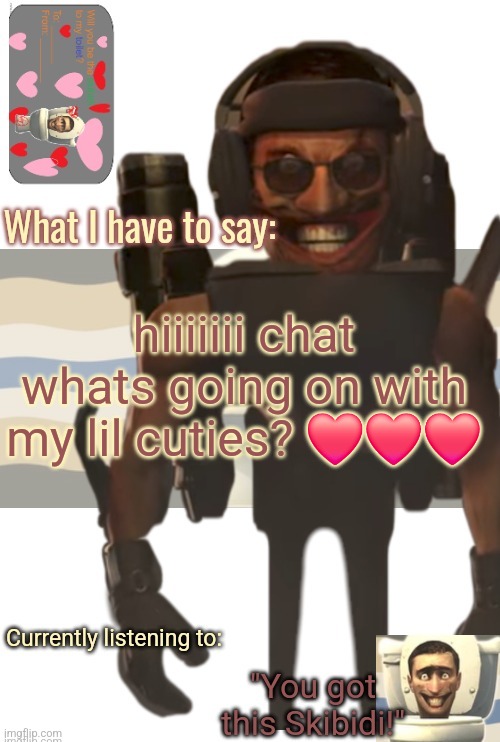 https://imgflip.com/i/99wdvs | hiiiiiii chat whats going on with my lil cuties? ❤️❤️❤️ | image tagged in ashleys temp | made w/ Imgflip meme maker