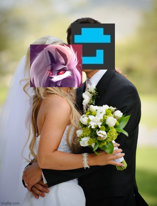 enderparrot x loona | image tagged in married couple | made w/ Imgflip meme maker