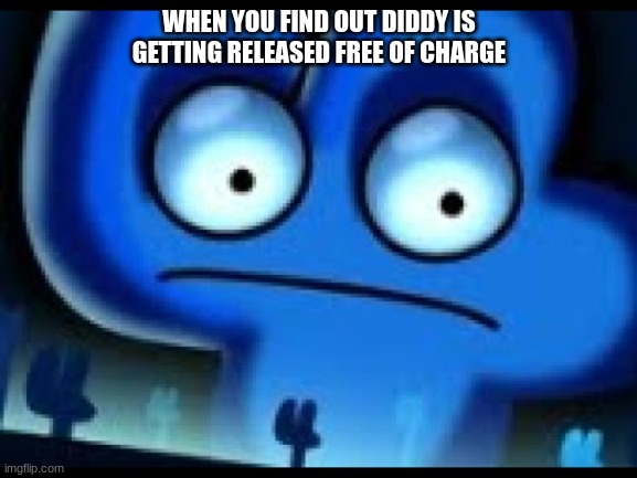 Oh god | WHEN YOU FIND OUT DIDDY IS GETTING RELEASED FREE OF CHARGE | image tagged in four realization | made w/ Imgflip meme maker