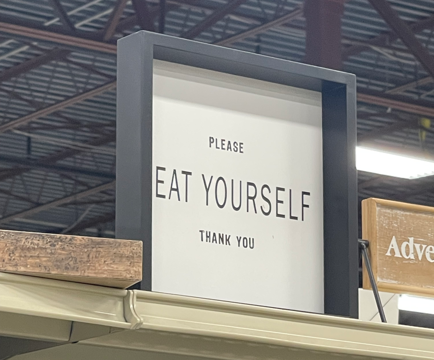 Please eat yourself Blank Meme Template