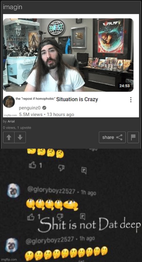 image tagged in shit is not dat deep | made w/ Imgflip meme maker