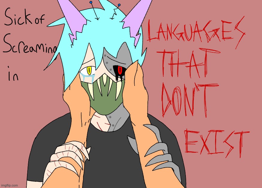 another drawing from the Bored In Third Period vault but im going batshit insane | made w/ Imgflip meme maker