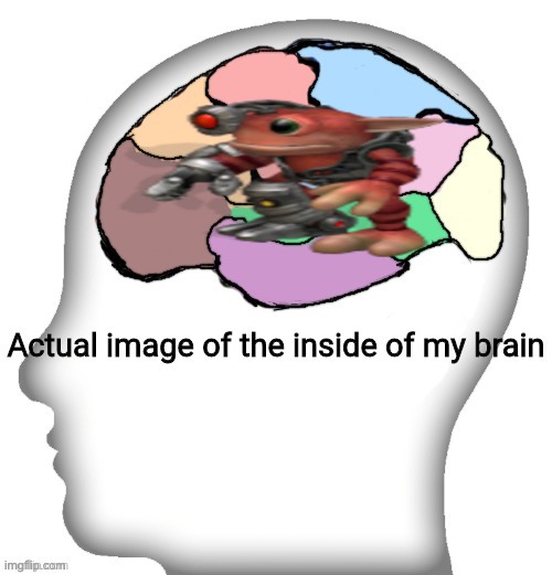 there is nothing but stupid fucking robot dipshit who lives too fucking close to a black hole | image tagged in actual image of the inside of my brain | made w/ Imgflip meme maker