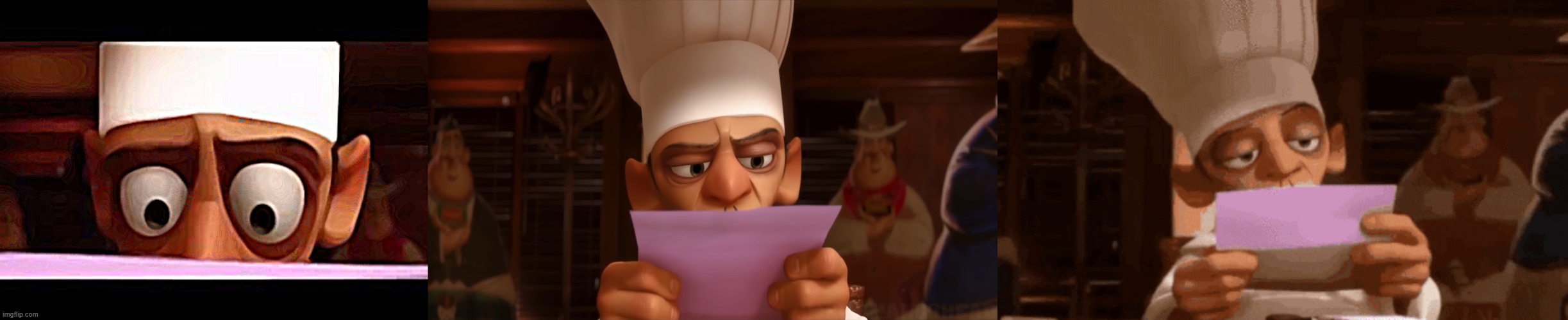 High Quality chef skinner surprised to calm Blank Meme Template