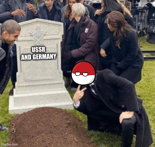 Chad le Polska | USSR AND GERMANY | image tagged in grant gustin over grave | made w/ Imgflip meme maker