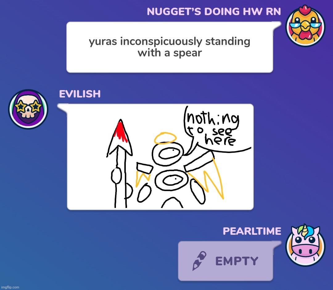 My first drawing of yuras. It's a ✨masterpiece✨ | made w/ Imgflip meme maker