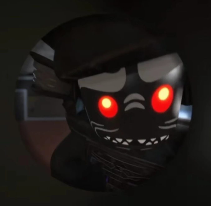 Garmadon at the doorbell Blank Meme Template