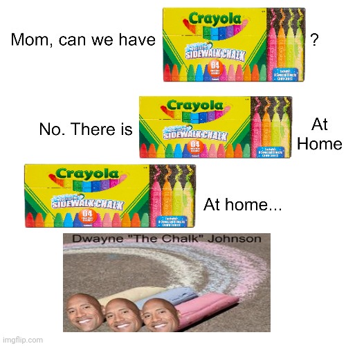 Sidewalk chalk | image tagged in mom can we have,chalk | made w/ Imgflip meme maker