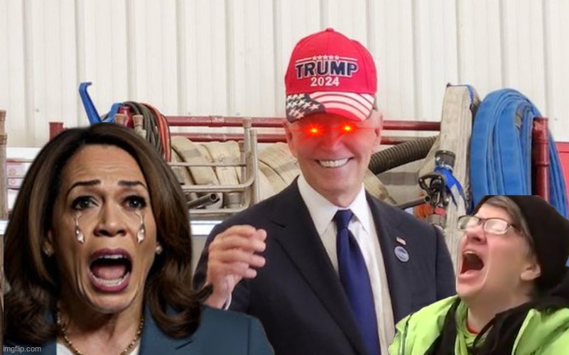 Joe Biden votes for trump meme | image tagged in memes,joe biden,donald trump,woke,maga,news | made w/ Imgflip meme maker